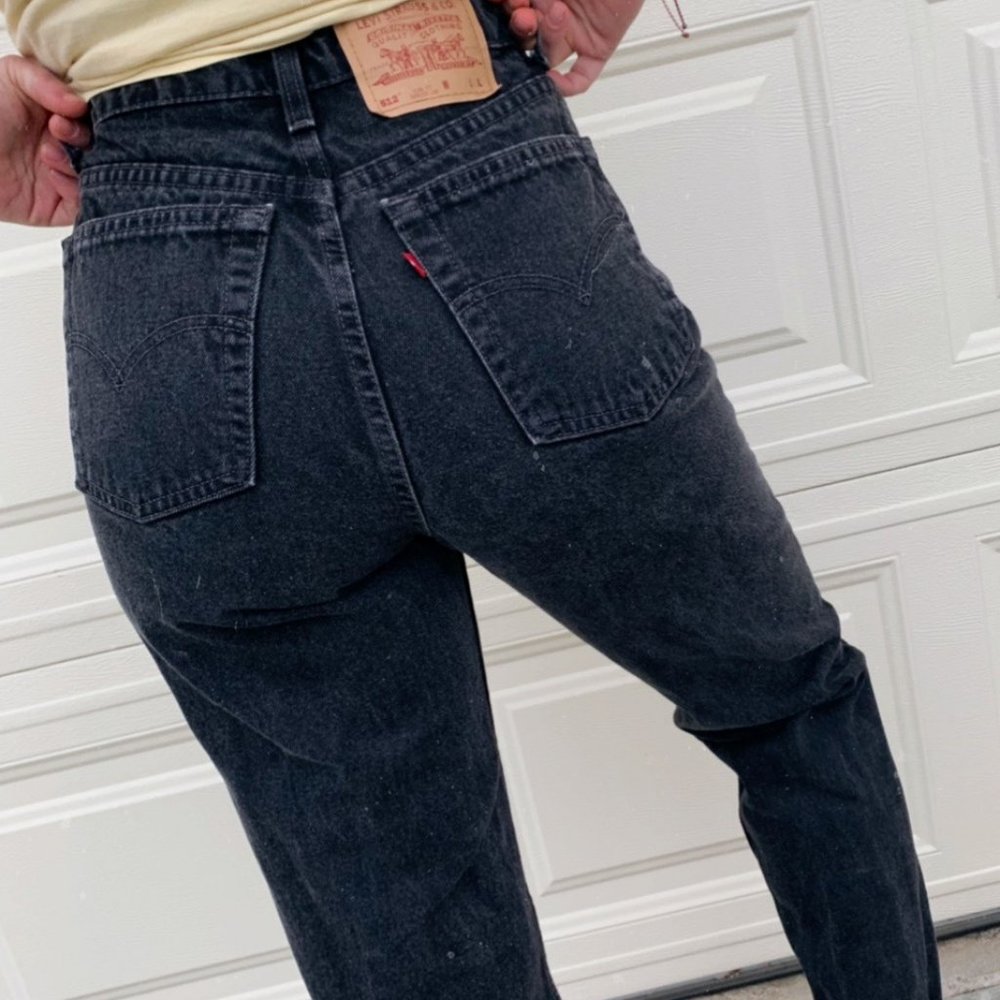 Vintage 90s Levi’s 512 Black High Waist Jeans 25